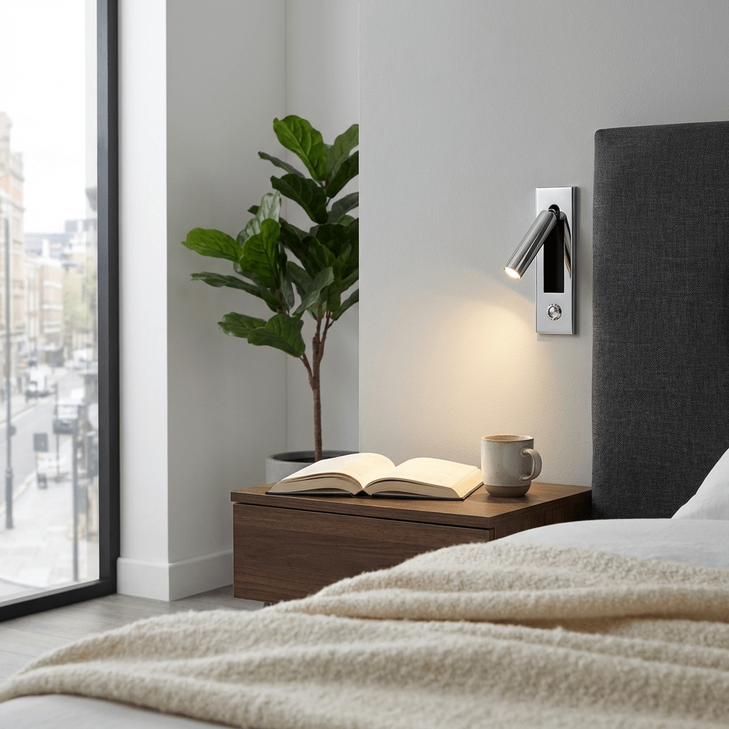 Verstellbare LED Wandleuchte für Schlafzimmer und Leseecke