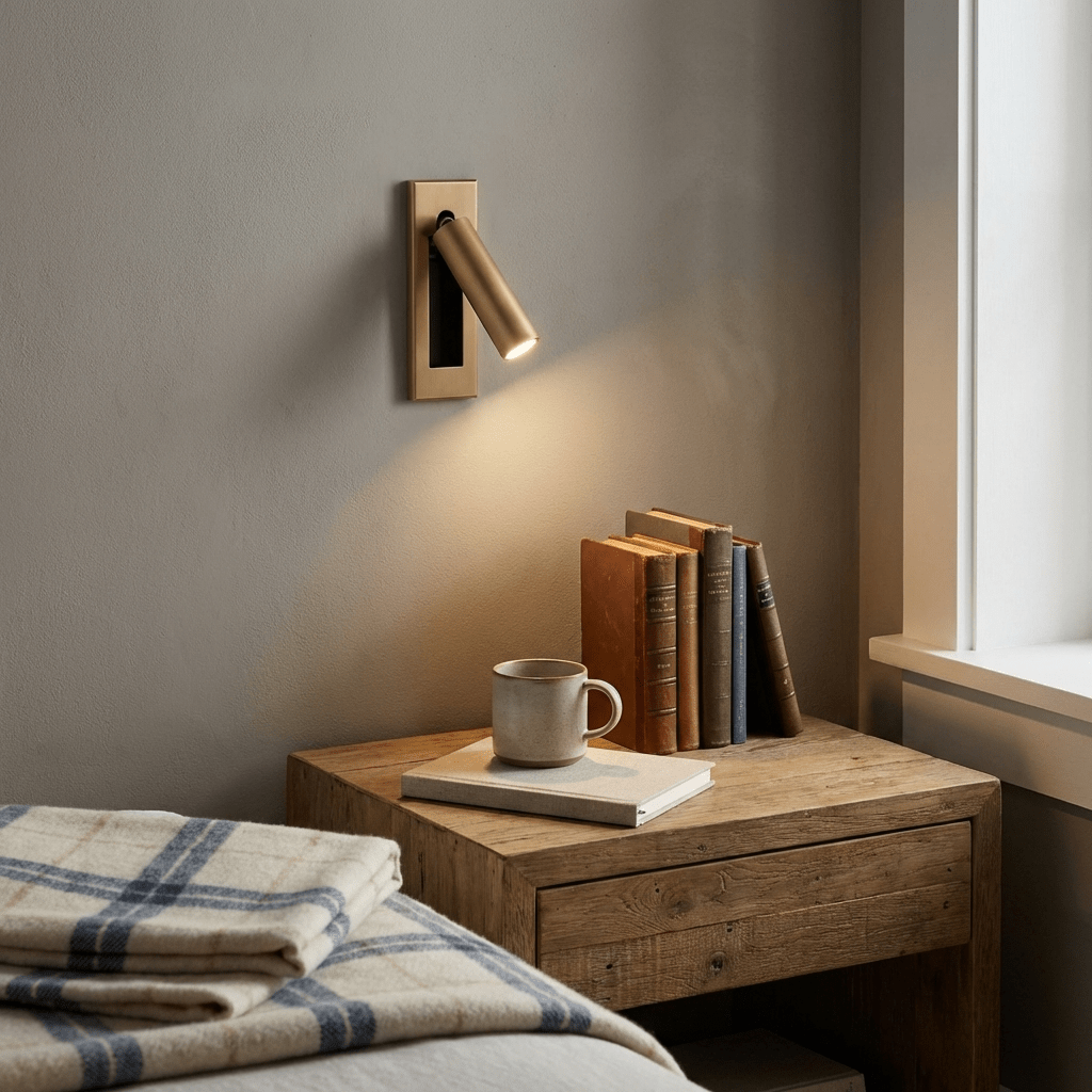 Verstellbare LED Wandleuchte für Schlafzimmer und Leseecke