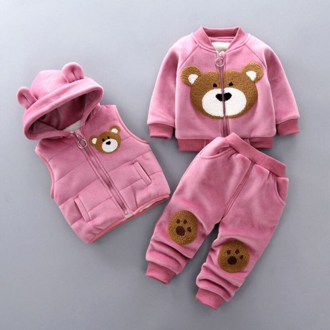 BearBuddy Babyset 3-teilig – Jacke, Weste und Hose
