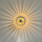 Glavira Wandleuchte mit Glas Kugel und Metallhalterung