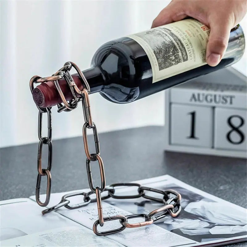 Levino Weinflaschenhalter mit Schwebendem Design aus Metall