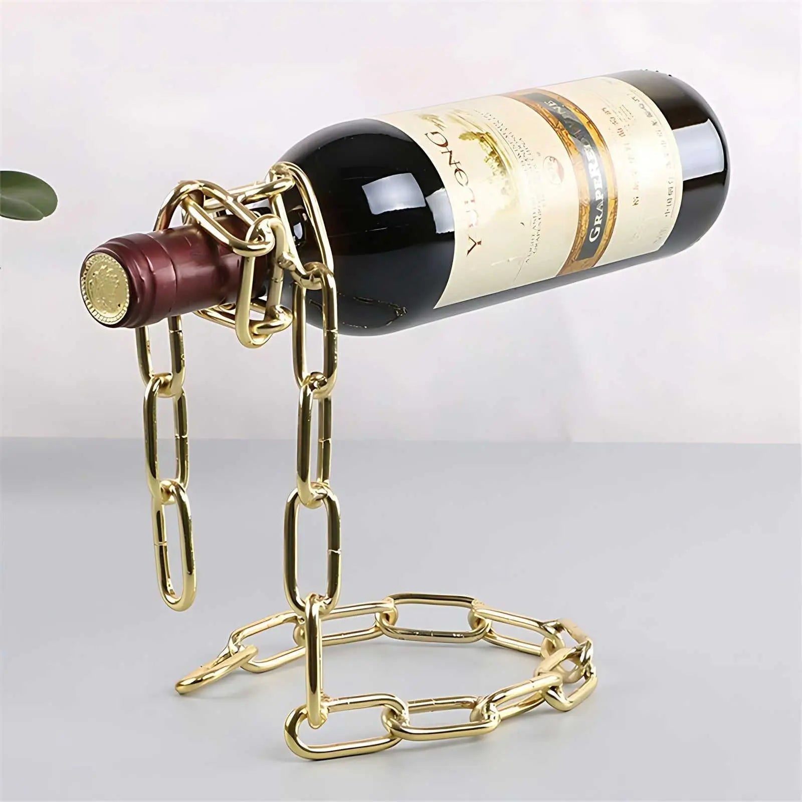 Levino Weinflaschenhalter mit Schwebendem Design aus Metall