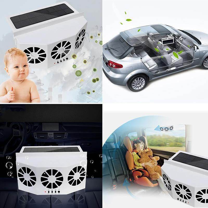 SolarVent AutoFresh bilventilator med solpanel til bilvindue