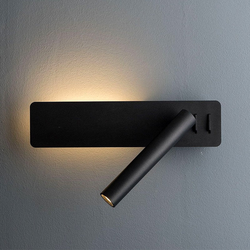 Lampa ścienna LED, lampa do czytania, obrotowa, elastyczna, do sypialni