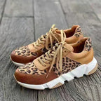 Modevia WildSchritt dame fritidssneakers med dyreprint og snørebånd  
