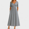 Damen Celestina Midi Kleid mit figurbetonter Passform