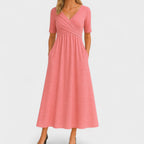 Damen Celestina Midi Kleid mit figurbetonter Passform