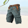 Herren Cargo Shorts mit Gürtel und Mehrfachtaschen