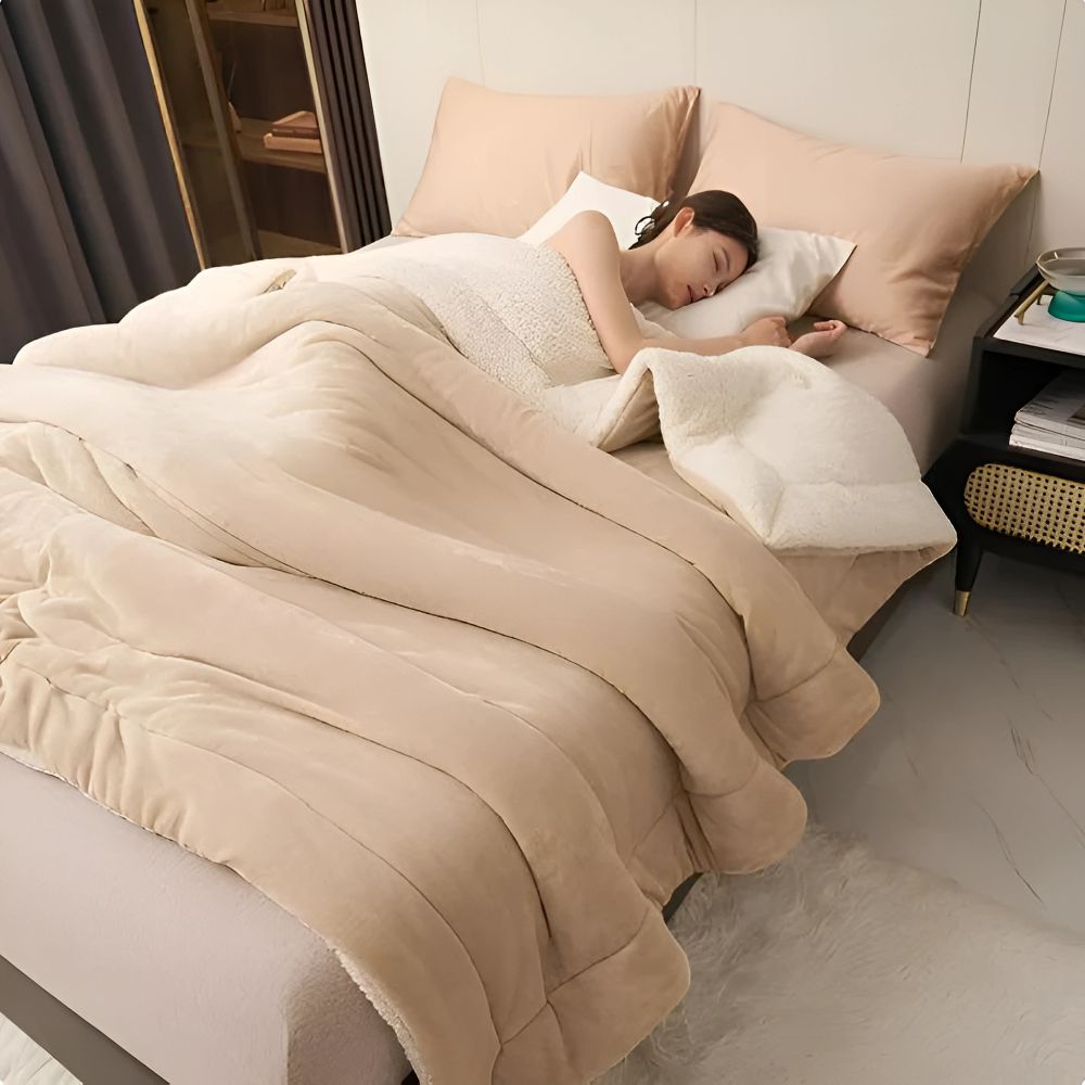 KuschelTraum Flanell Decke Fasergewebe Wohndecke
