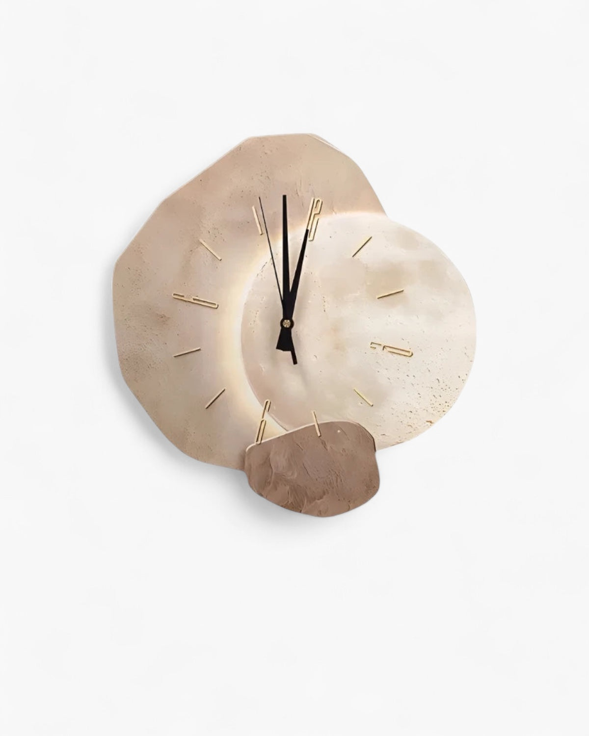 Selmora Mondkreis-Wanduhr mit dekorativem Mondmotiv