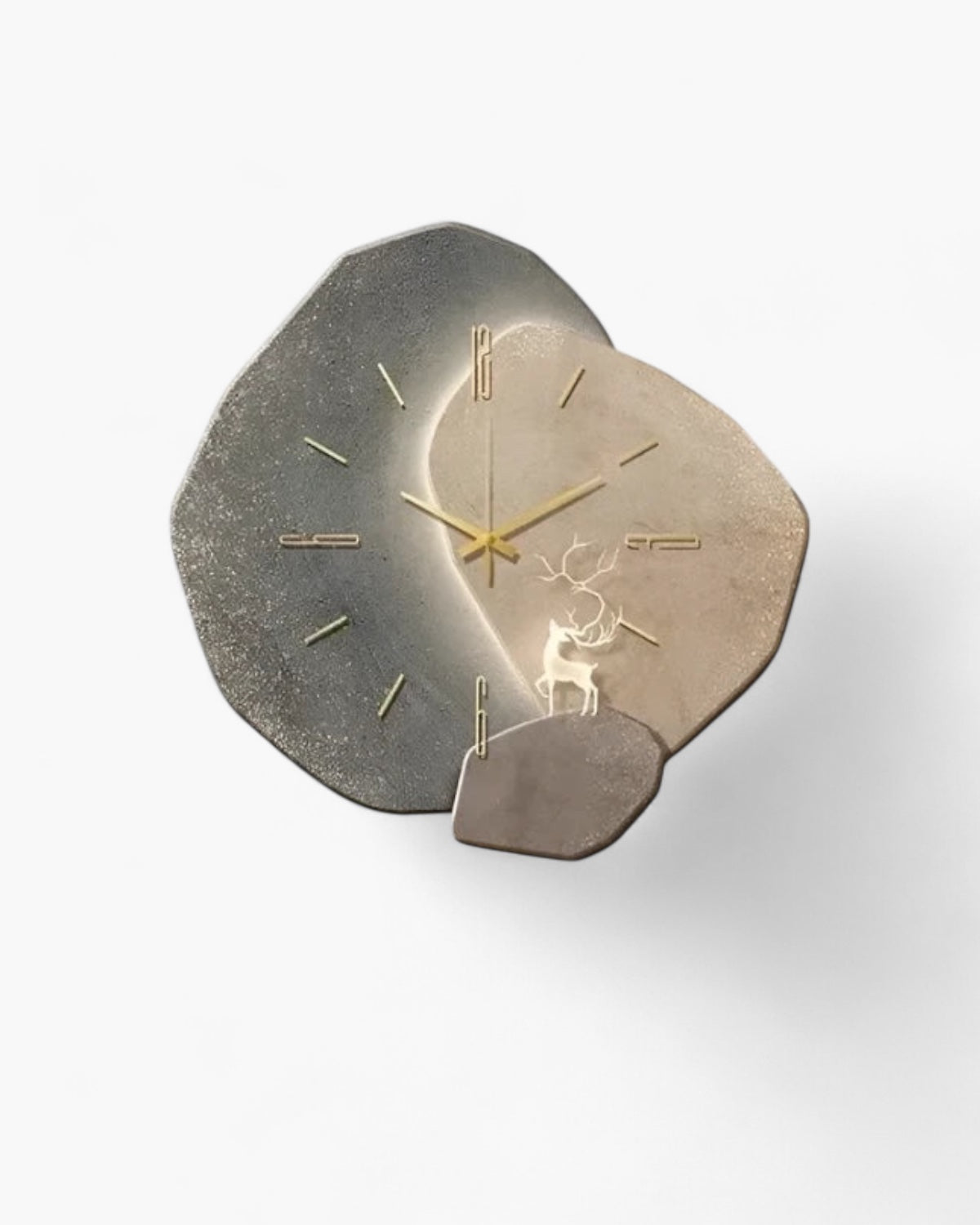 Selmora Mondkreis-Wanduhr mit dekorativem Mondmotiv