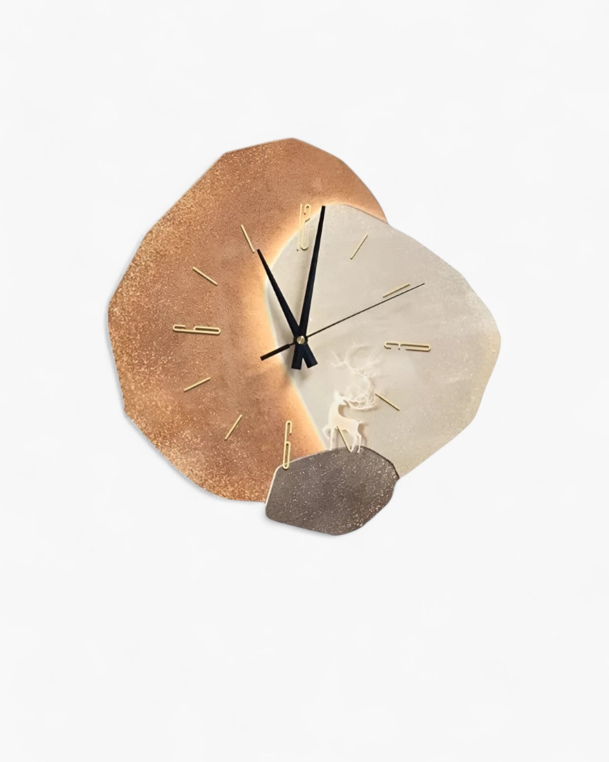 Selmora Mondkreis-Wanduhr mit dekorativem Mondmotiv