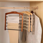 Platzsparender Massivholz Kleiderbügel für den Schrank