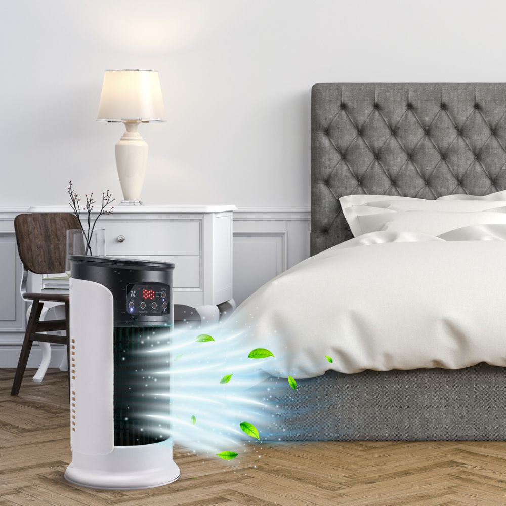 BreezeFlow Mobiele Luchtkoeler met Verneveling en Oscillatie