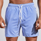 Aquaro Herren Badeshorts – Badehose mit Kordelzug und Tasche