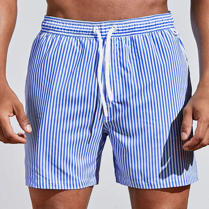 Aquaro Herren Badeshorts – Badehose mit Kordelzug und Tasche