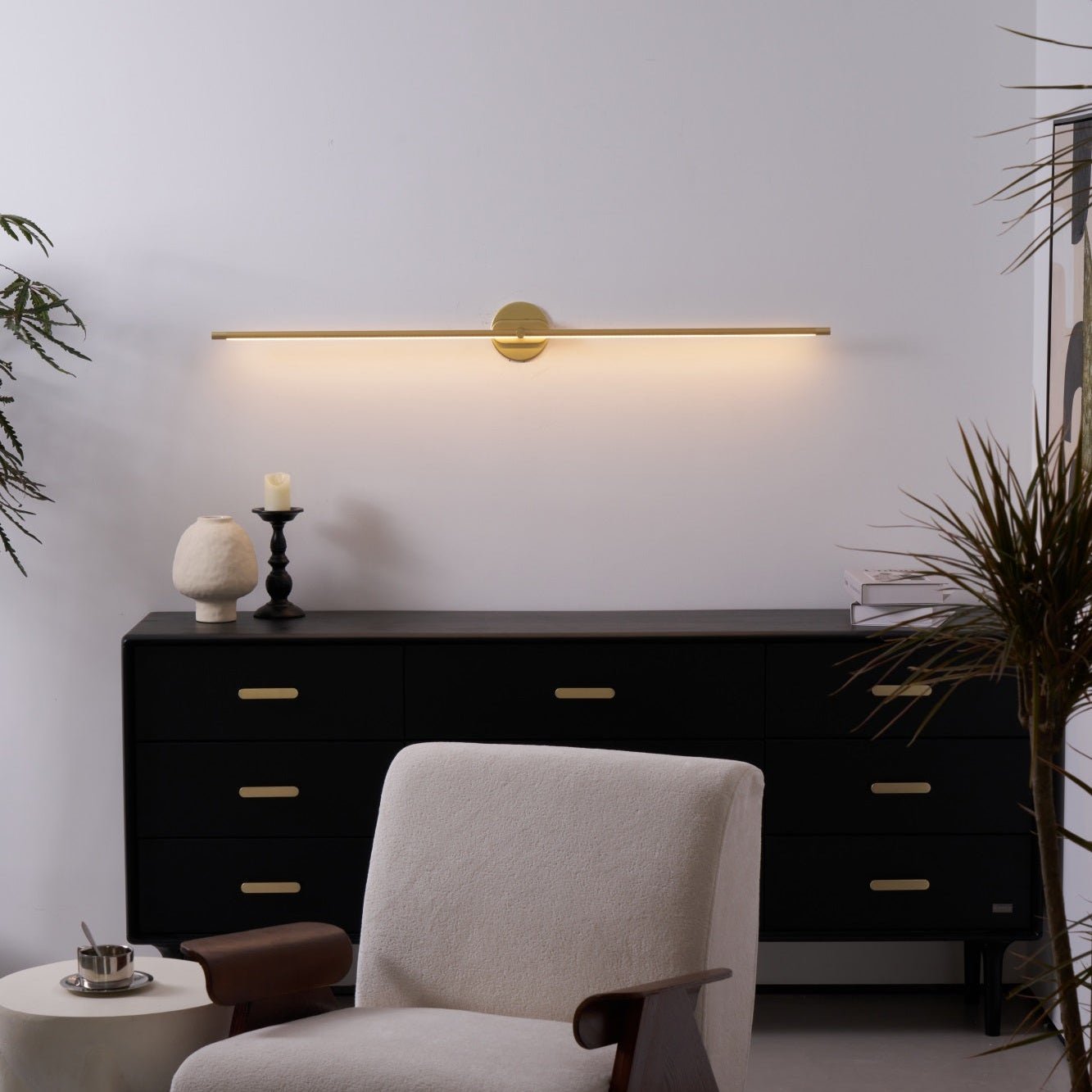 Lineare LED Spiegelleuchte für Badezimmer und Waschtisch