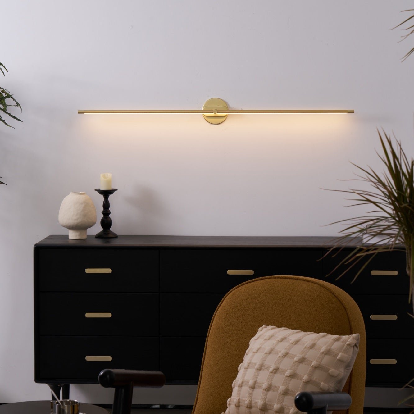 Lineare LED Spiegelleuchte für Badezimmer und Waschtisch