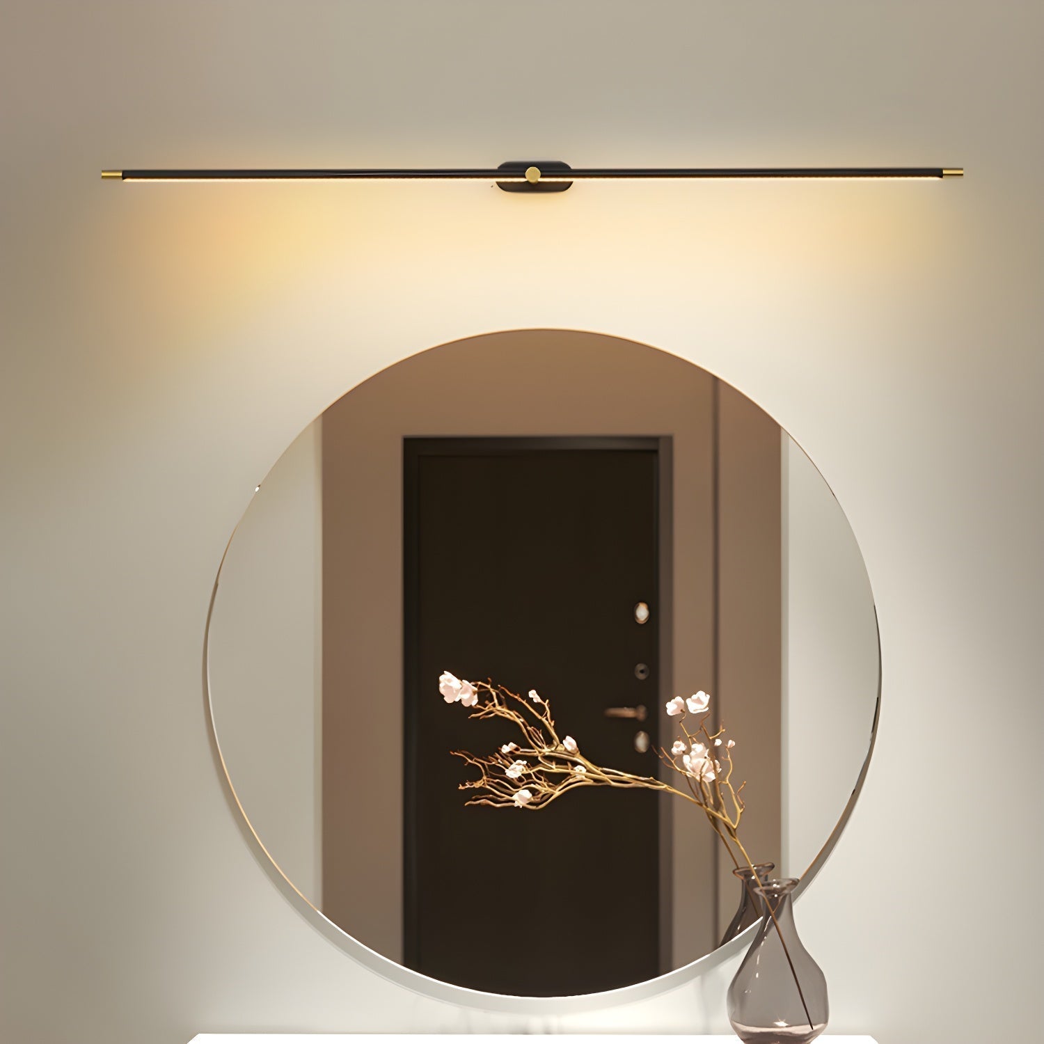 Lineare LED Spiegelleuchte für Badezimmer und Waschtisch