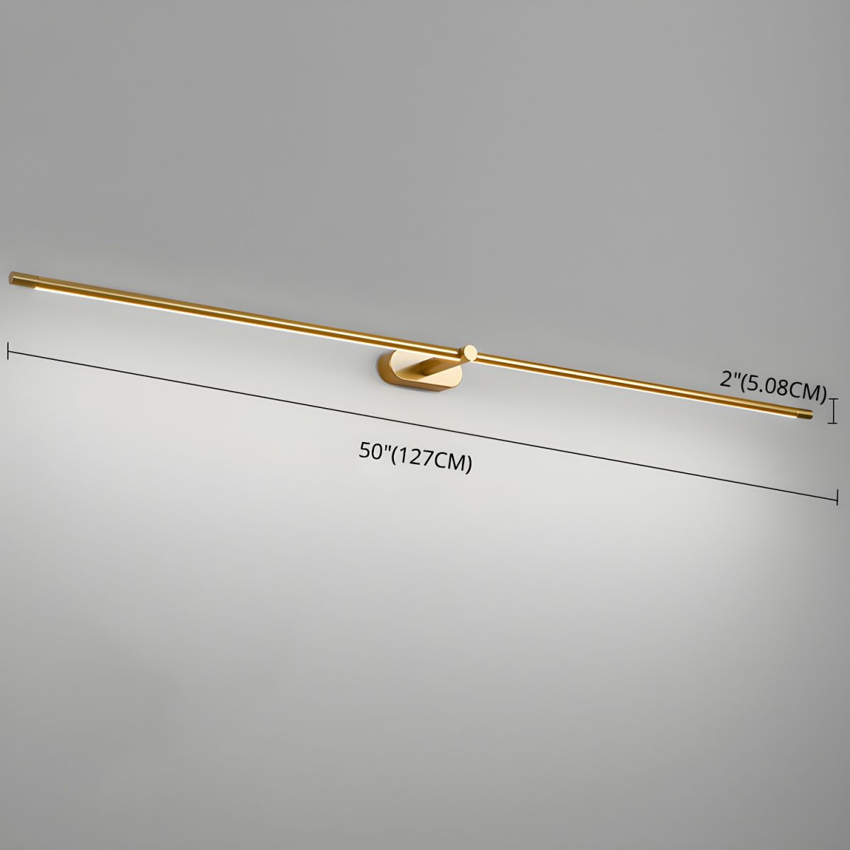Lineare LED Spiegelleuchte für Badezimmer und Waschtisch