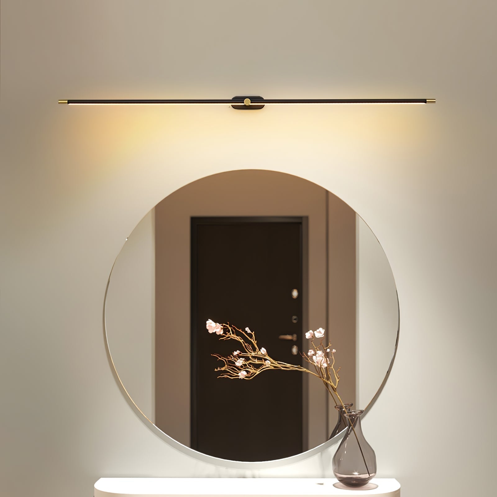 Lineare LED Spiegelleuchte für Badezimmer und Waschtisch