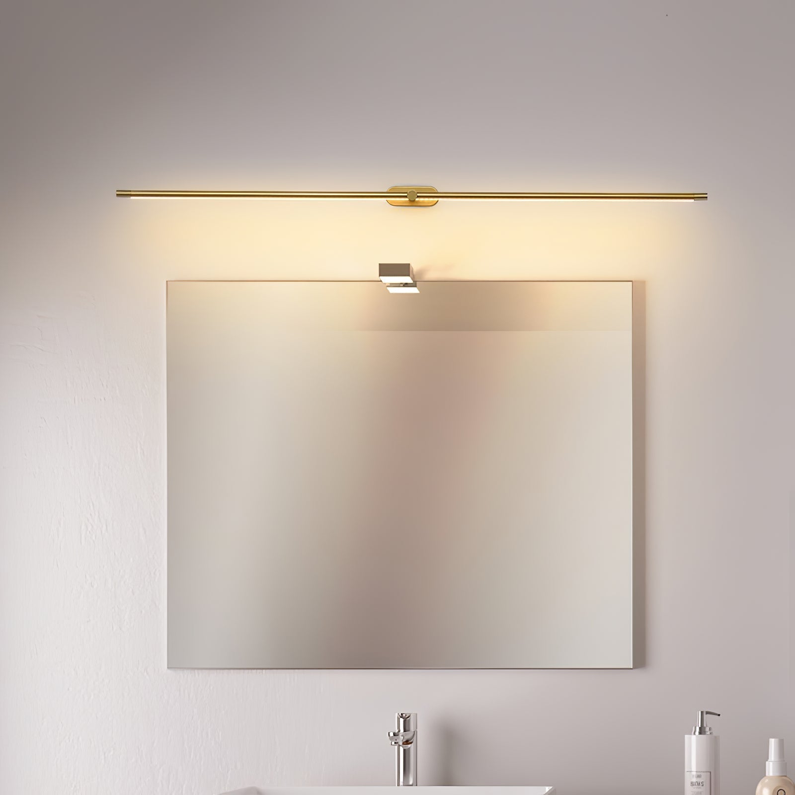 Lineare LED Spiegelleuchte für Badezimmer und Waschtisch