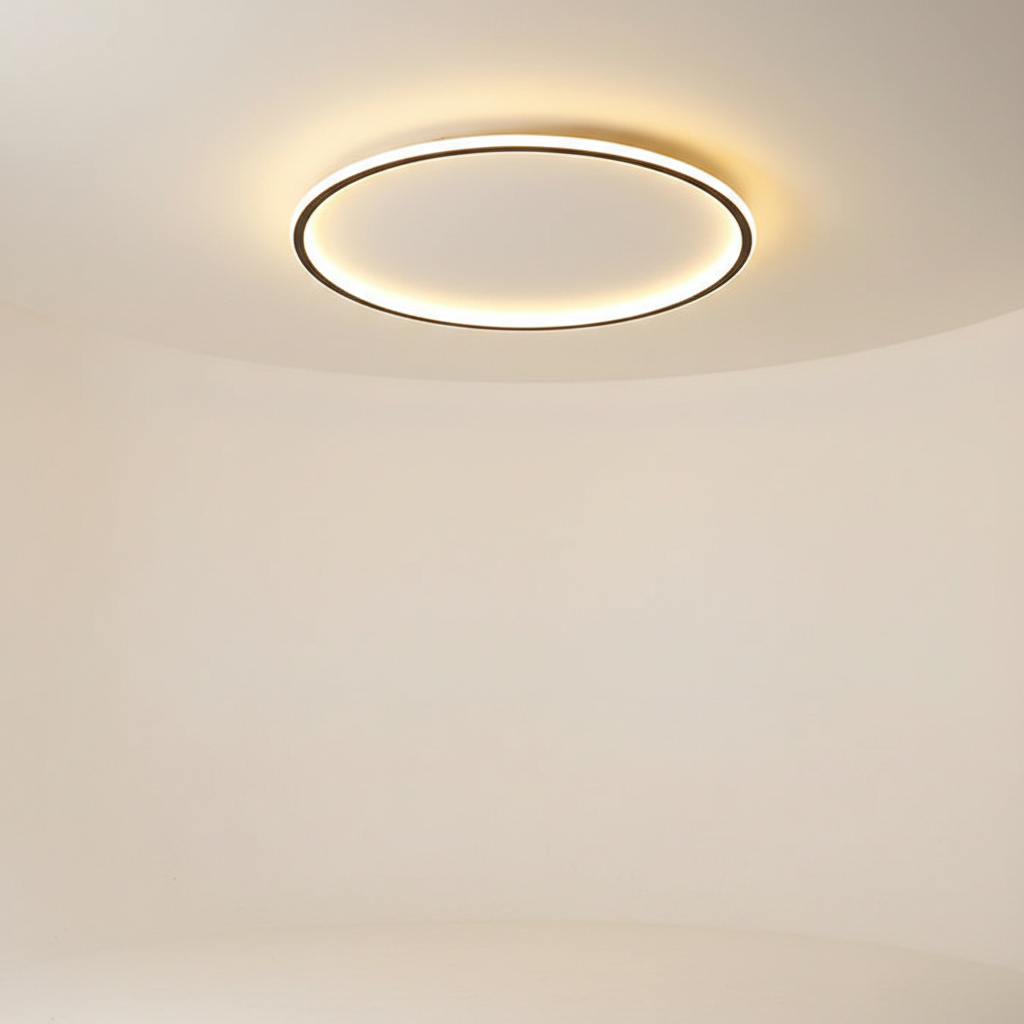 SkandiLume Okrąłe Oświetlenie sufitowe LED Nowoczesne Ciepłe Światło 30cm