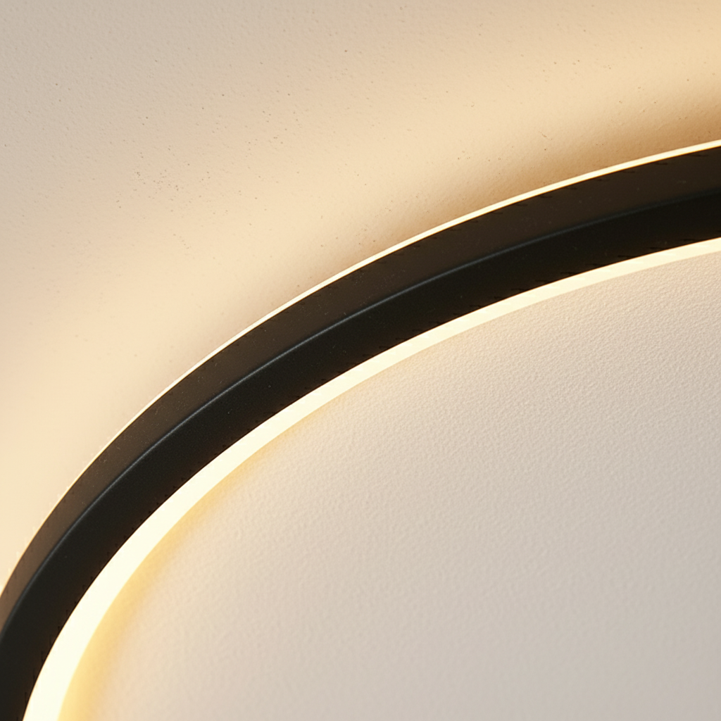 SkandiLume Okrąłe Oświetlenie sufitowe LED Nowoczesne Ciepłe Światło 30cm