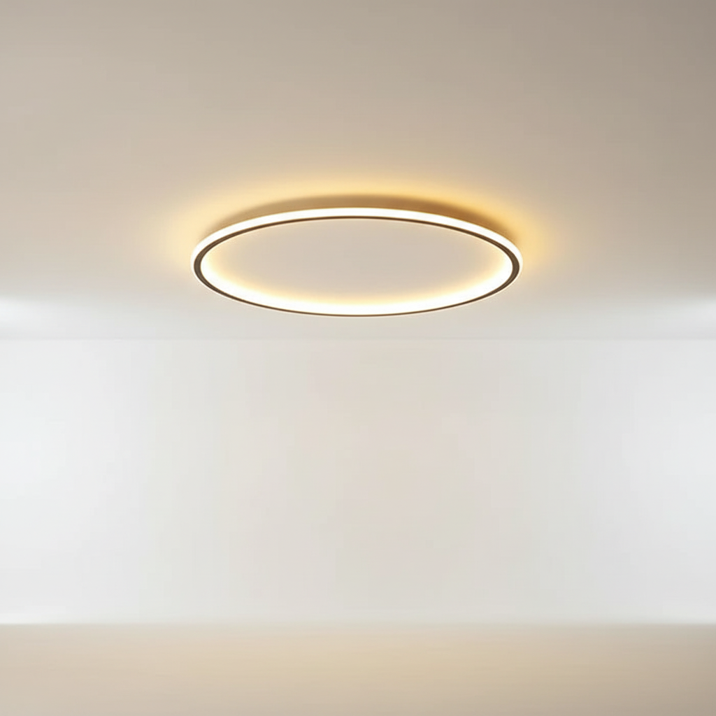 SkandiLume Okrąłe Oświetlenie sufitowe LED Nowoczesne Ciepłe Światło 30cm