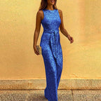 Glamira Jumpsuit Damen – Ärmelloser Overall mit Weitem Bein