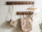 NaturHolz Wandgarderobe Minimalistisch Flur Hakenleiste
