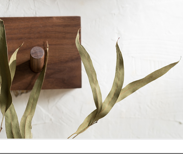 NaturHolz Wandgarderobe Minimalistisch Flur Hakenleiste