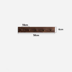 NaturHolz Wandgarderobe Minimalistisch Flur Hakenleiste