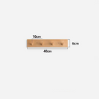 NaturHolz Wandgarderobe Minimalistisch Flur Hakenleiste