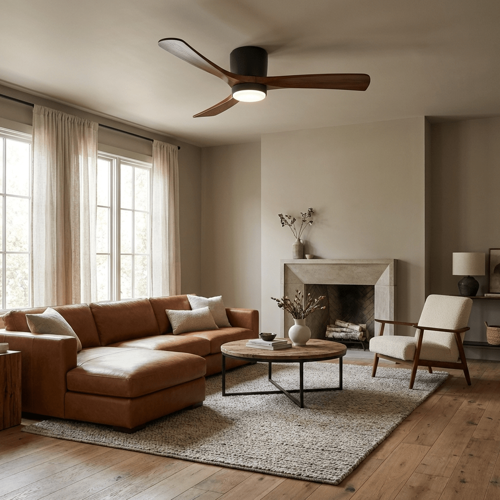 LED Deckenlampe mit Ventilator und Fernbedienung