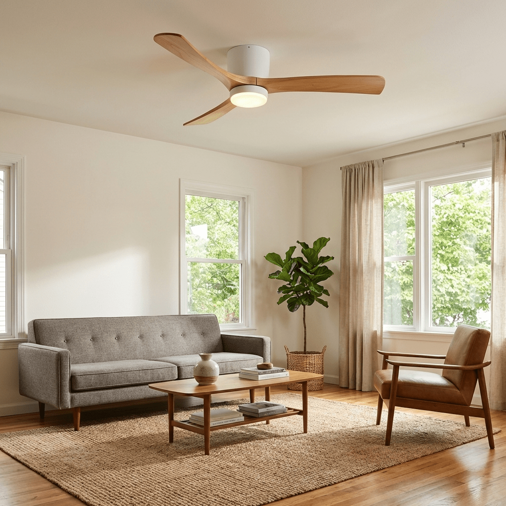 LED Deckenlampe mit Ventilator und Fernbedienung