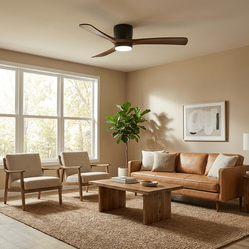 LED Deckenlampe mit Ventilator und Fernbedienung