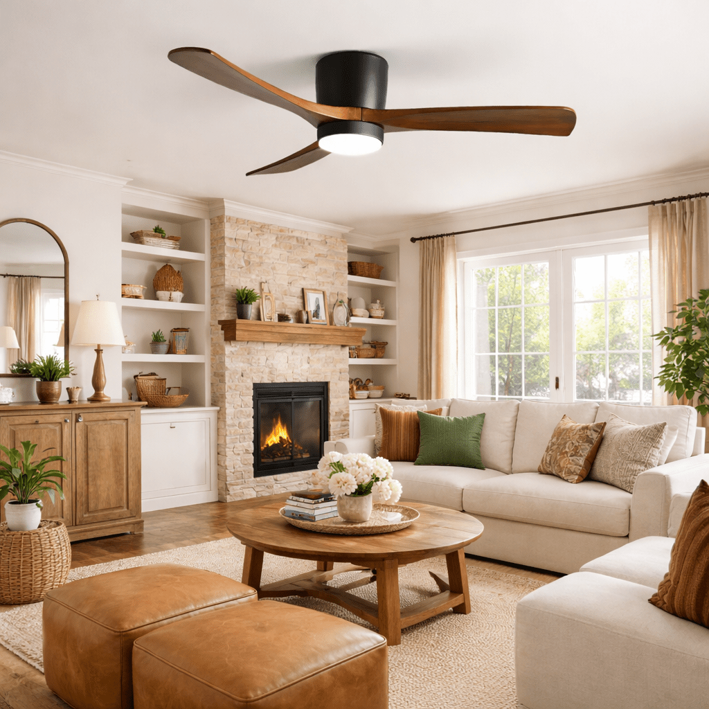 LED Deckenlampe mit Ventilator und Fernbedienung