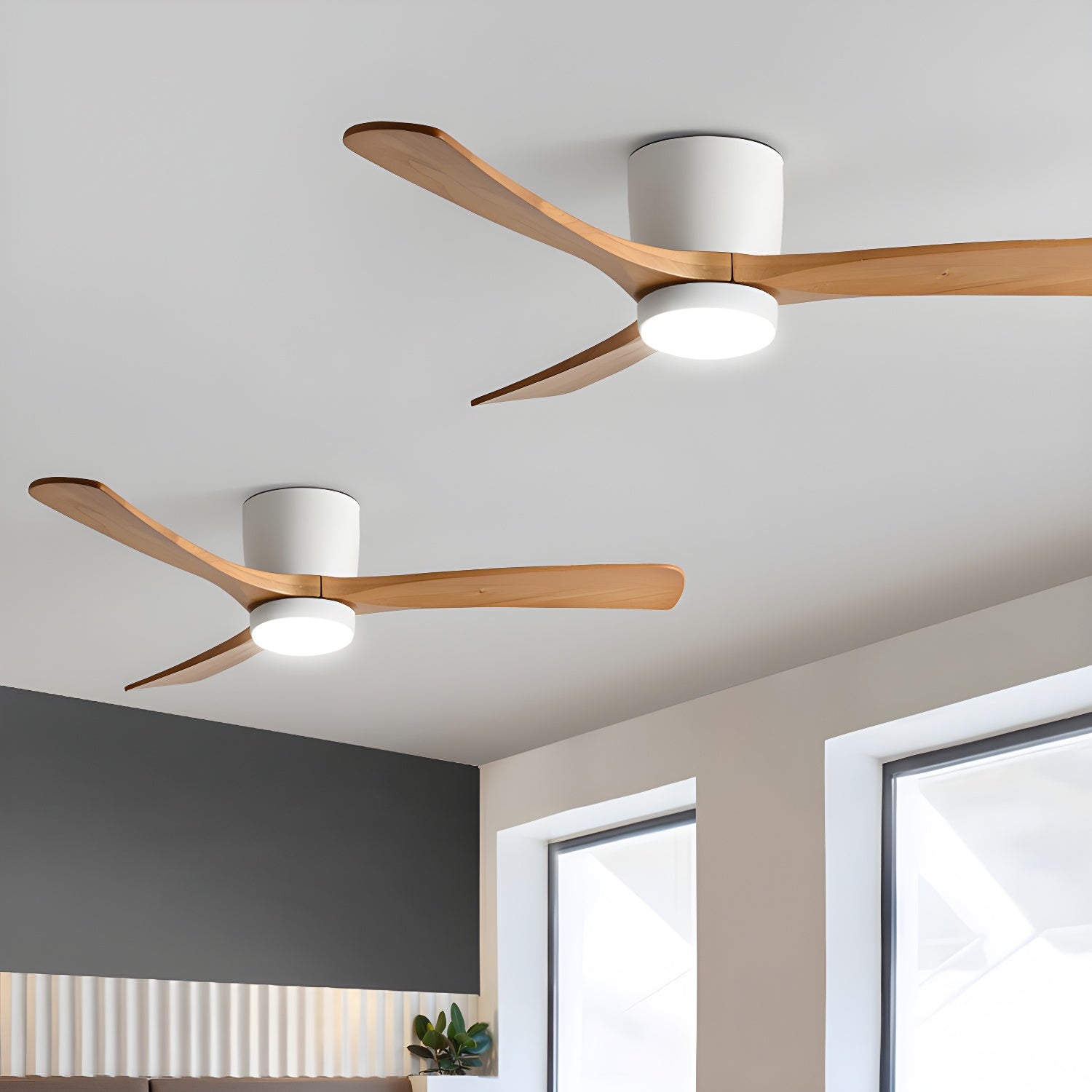 LED Deckenlampe mit Ventilator und Fernbedienung