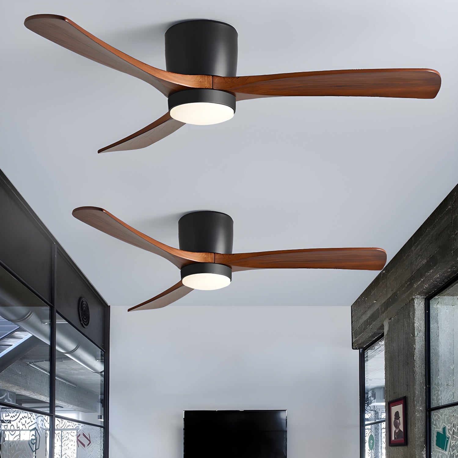 LED Deckenlampe mit Ventilator und Fernbedienung