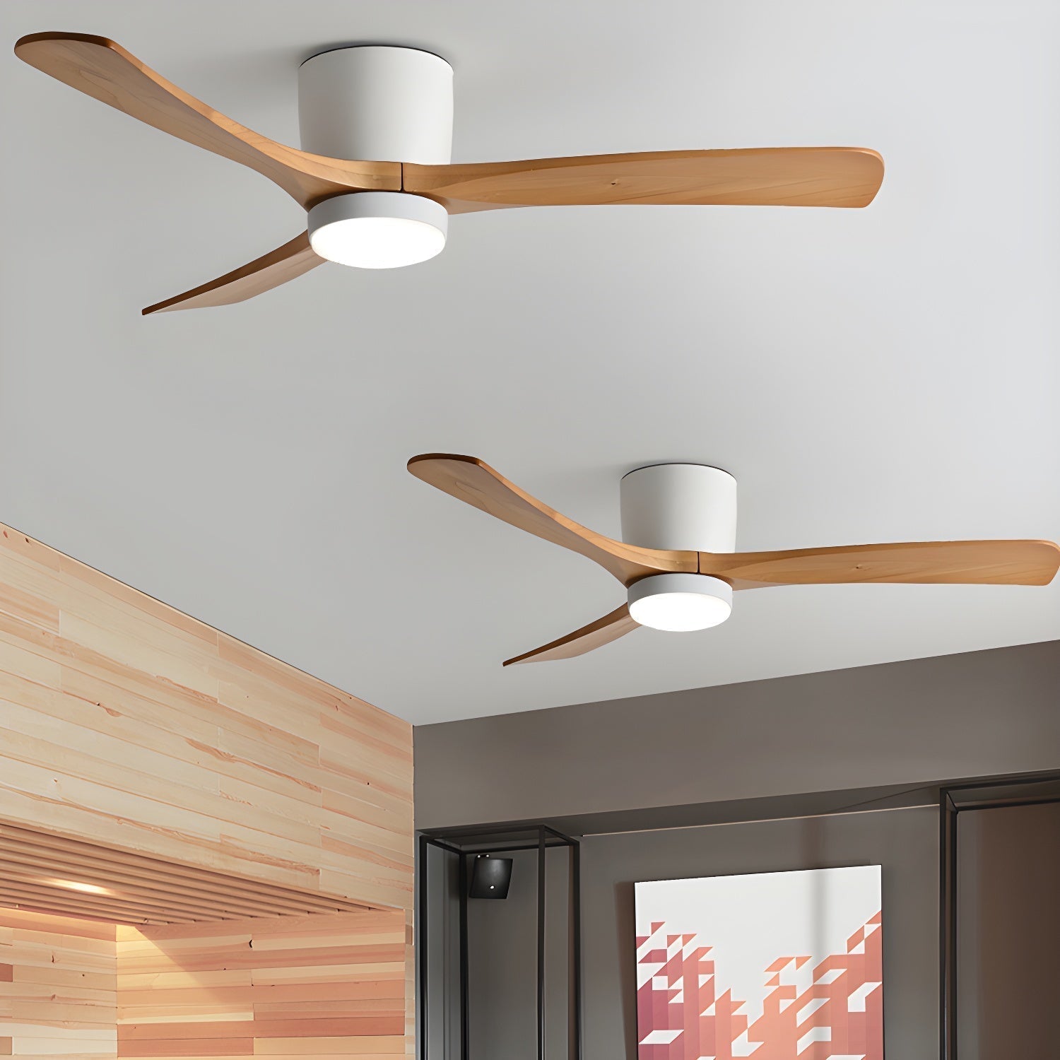 LED Deckenlampe mit Ventilator und Fernbedienung