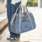 PetComfort Haustiertragetasche mit Netzfenstern und Schultergurt