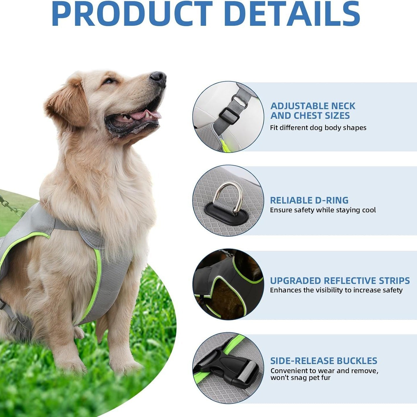 CoolPaws Hundekølevest med køleelement