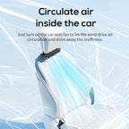 DriveBreeze bilventilator med clip-holder og USB-opladning