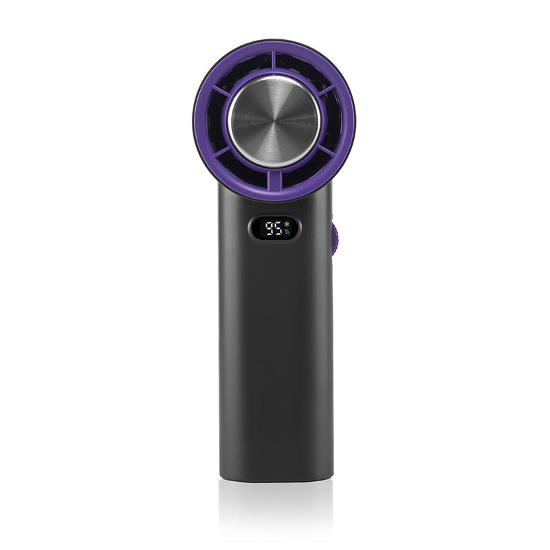 TurboBreeze Bærbar Håndventilator med Display