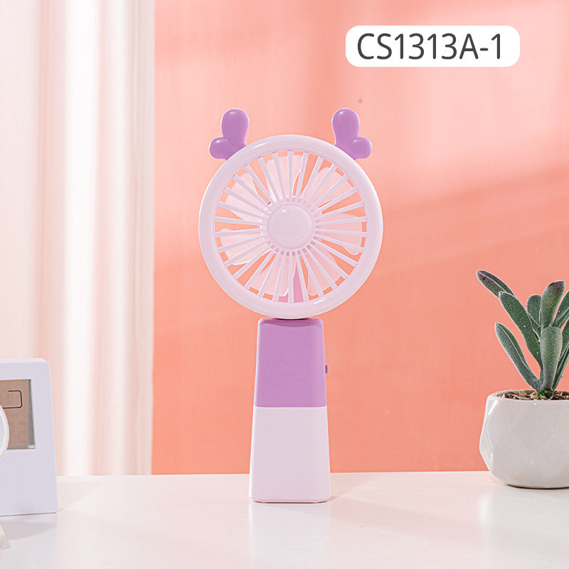 Tierino Mini Handventilator mit Tiermotiv und USB-Aufladung