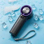 TurboBreeze Bærbar Håndventilator med Display
