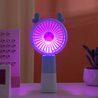 Tierino Mini Handventilator mit Tiermotiv und USB-Aufladung