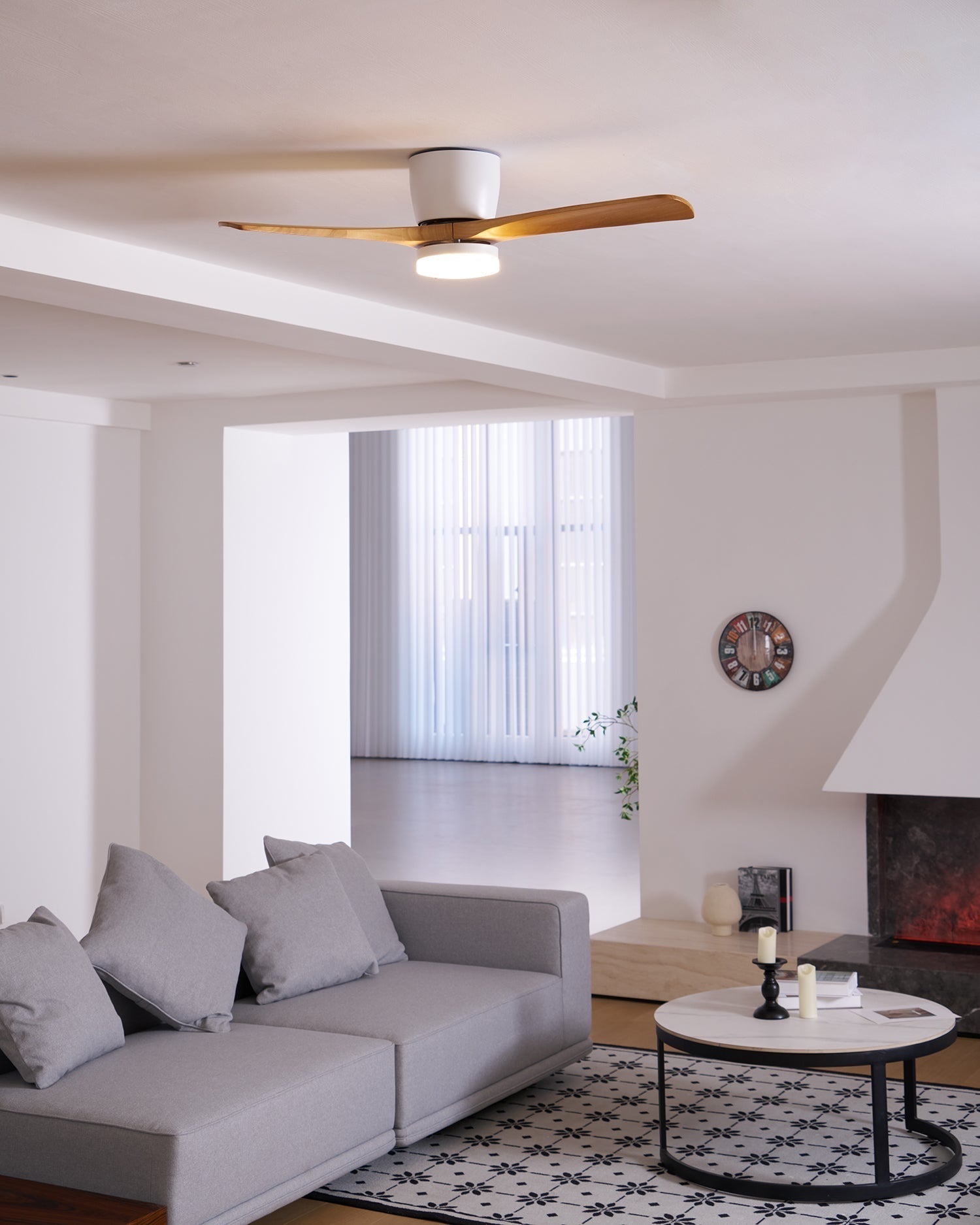 LED Deckenlampe mit Ventilator und Fernbedienung
