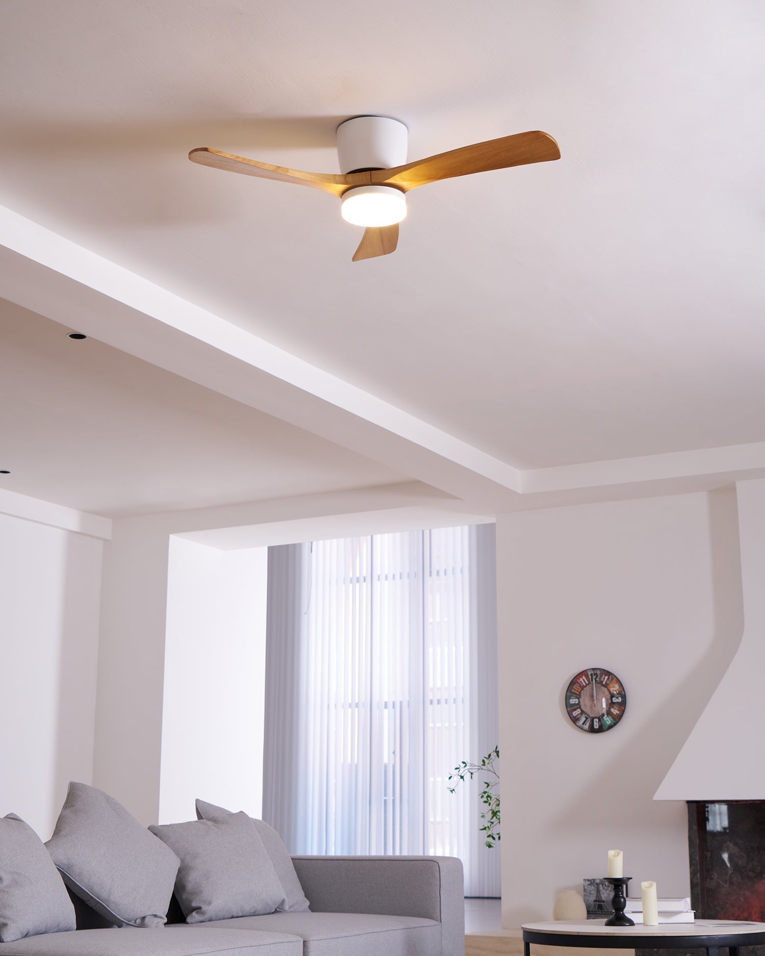 LED Deckenlampe mit Ventilator und Fernbedienung